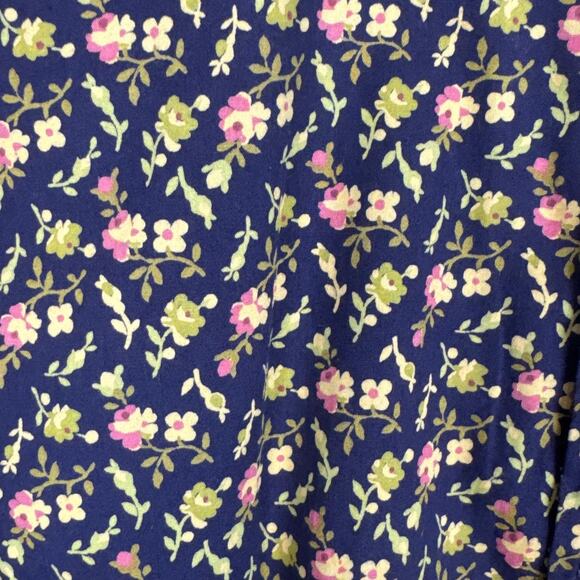 Denim & Supply RL Tomboy Button Up Shirt Navy Mini Floral Size S Retro Style - Picture 3 of 8
